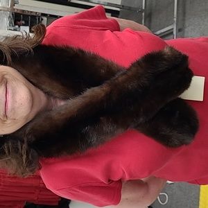 Vintage Russian Sable Tip-dyed Fur Collar